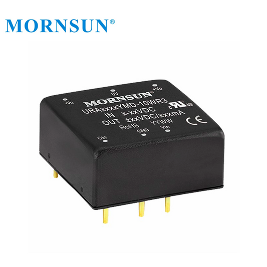 Mornsun URA4815YMD-10WR3 Ultra-wide Input Dual Output 10W 18V-75V 36V 48V 55V 60V to 15V DC DC Converter with CB CE Approved