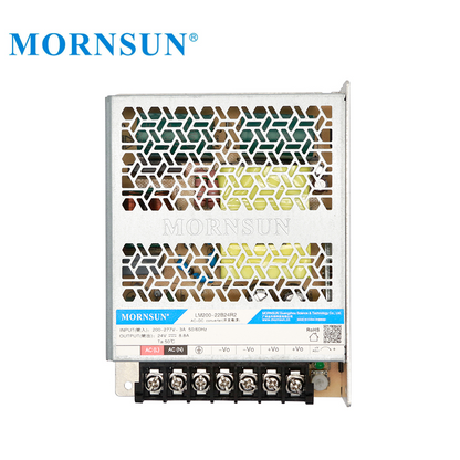 Mornsun Industrial Power LM200-22B24R2 Single Output Enclosed 24V 200W AC To DC Power Supplies For Medical Industry Automation