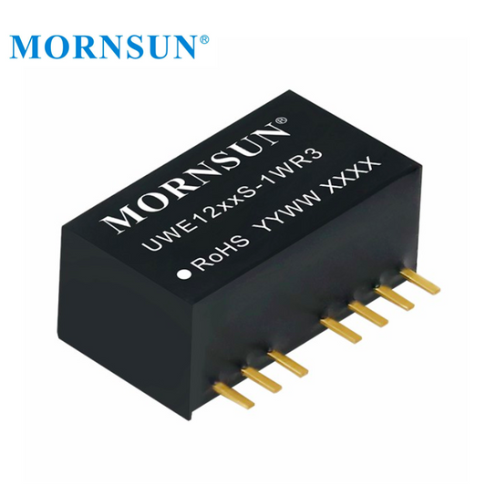 Mornsun UWE1205S-1WR3 DUAL Output 4.5V-36V 12V 24V 35V DC to 5V DC Power Supply Converter 1W