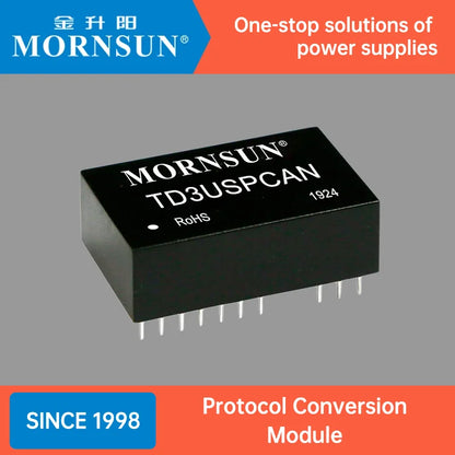Mornsun Protocol Conversion Module Converts TD3USPCAN CAN Bus Network and Serial Port to Ethernet Transceiver Module - FEISMAN POWER