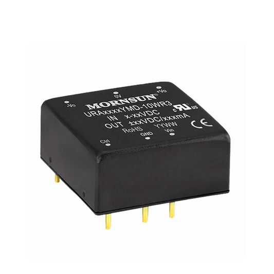 Mornsun URA4815YMD-10WR3 Ultra-wide Input Dual Output 10W 18V-75V 36V 48V 55V 60V to 15V DC DC Converter with CB CE Approved