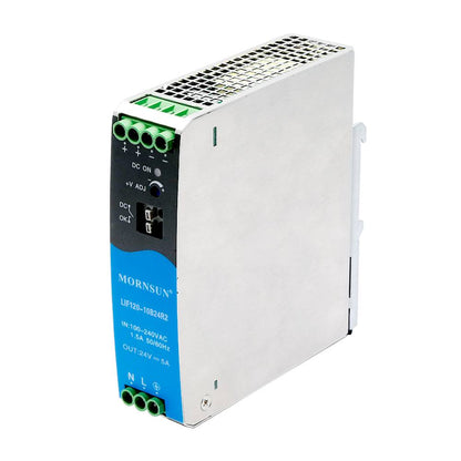 Mornsun Enclosed Power Supply 12V 24V 48V 55V Factory Automation Economical Slim 240W Din Rail AC DC Power Supply