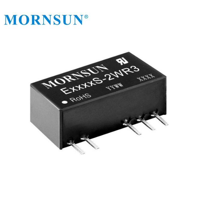 DUAL Output Fixed Input 2W DC-DC Converter 15V 2W E1215S-2WR3 Mornsun 12VDC to 15V 2W DC Converter