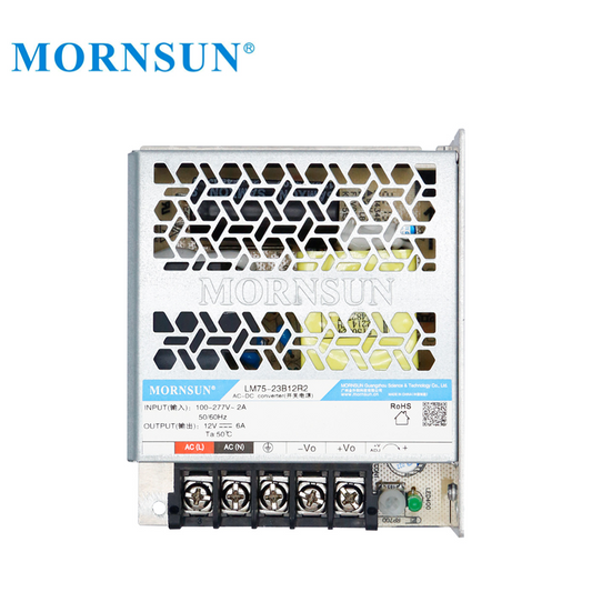 Mornsun AC DC Power Supply LM75-23B15R2 Ultra Thin Led Power Supply 75W 15V Switching Power Supplies