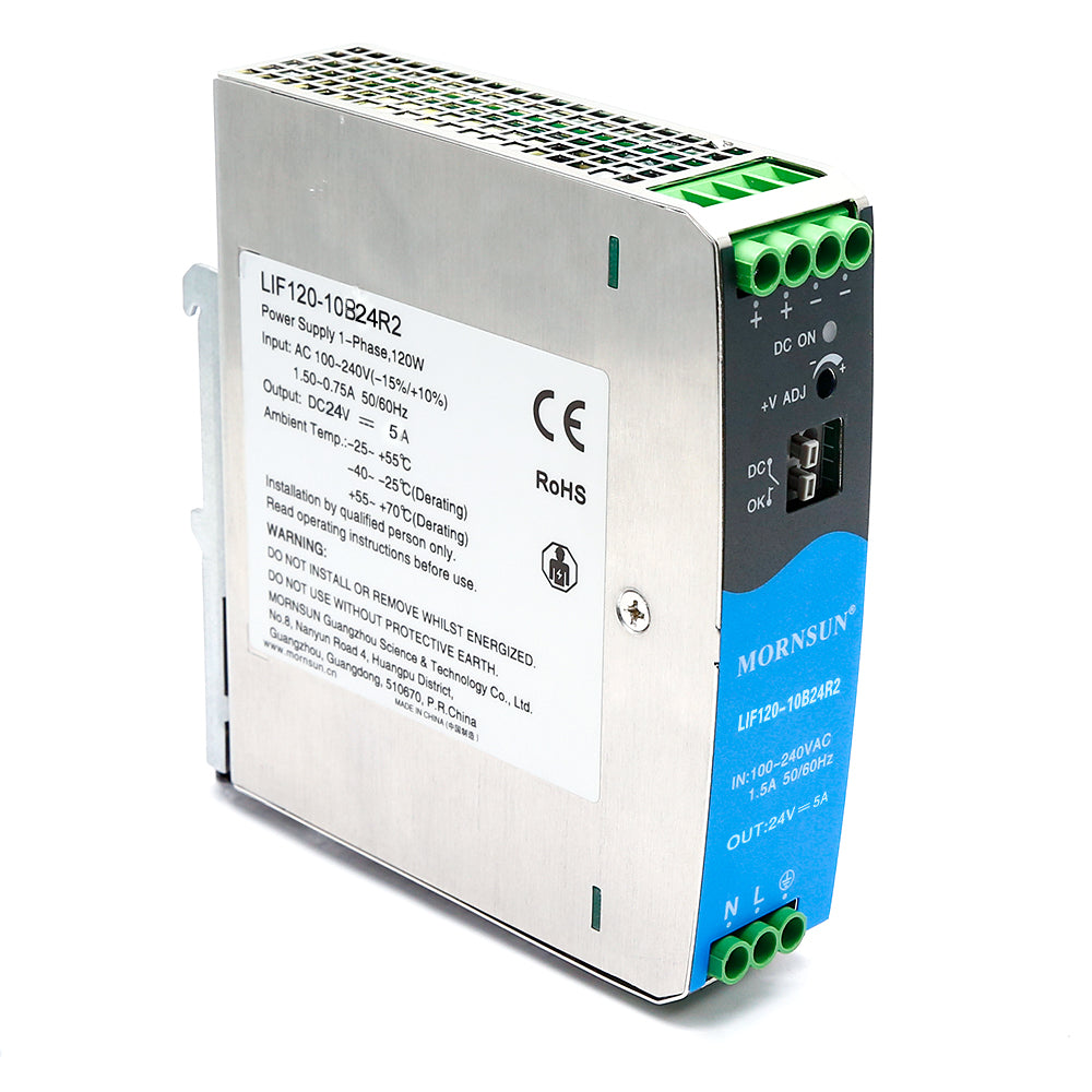 Mornsun Din Rail Power LI120-20B12R2S 120W 12V 10A AC-DC Industrial DIN Rail Switching Power Supply