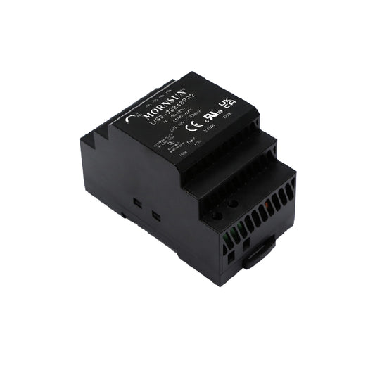 Mornsun LI60-20B24PR2 AC/DC DIN Rail- DIN Rail Power Supply 2.5A 24V 60W Ultra Slim Step Shape DIN Rail - FEISMAN POWER