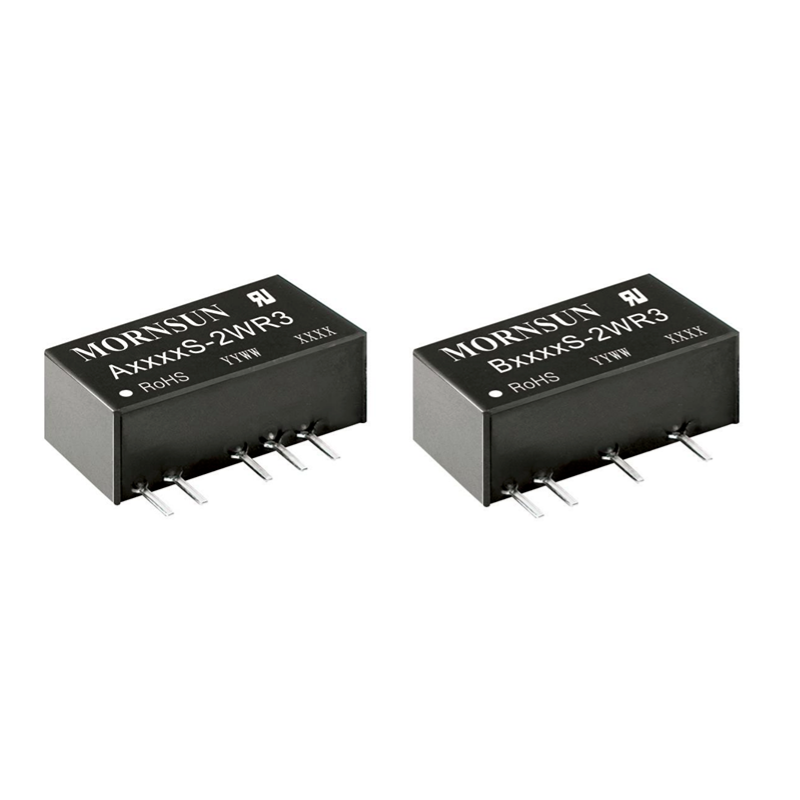 Mornsun A1224S-2WR3 Isolated 12V Input DUAL Output 24V 2W DC DC Converter Power Converters Modules For PCB