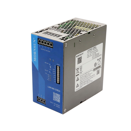 Mornsun LIHF480-23B48 48VDC Din Rail Power Supply 480W 48V 10A Single Output Industrial DIN RAIL with PFC Function