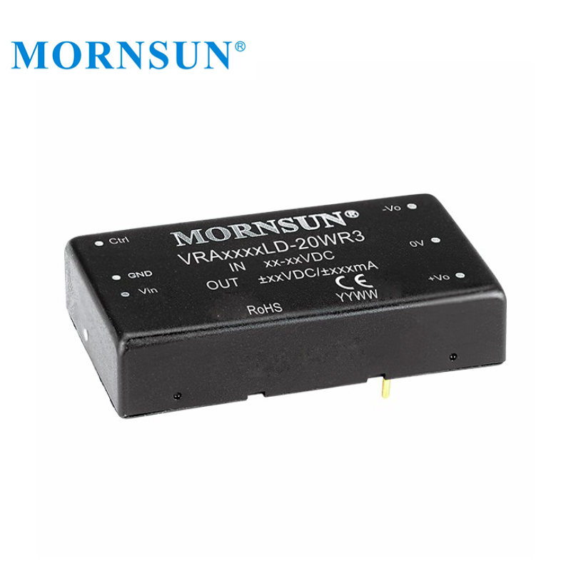 Ultra-wide Input DUAL Output 20W 36V-75V 60V To 15V 20W DC Converter VRA4815LD-20WR3 Mornsun DC DC Converter