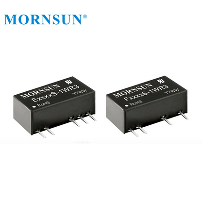Fixed Input DUAL Output 1W 5V To 24V 1W DC Converter E0524S-1WR3 Mornsun DC DC Converter
