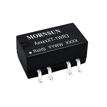 Mornsun A0315XT-1WR3 Fixed Input 1W Reliable Railway 3.3 to 15V 1W DC Dual Output Step Up Converter Power Supply