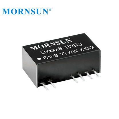 DUAL Output Fixed Input 12V To 5V 1W DC/DC Converter Mornsun Step Down Converter D120505S-1WR3