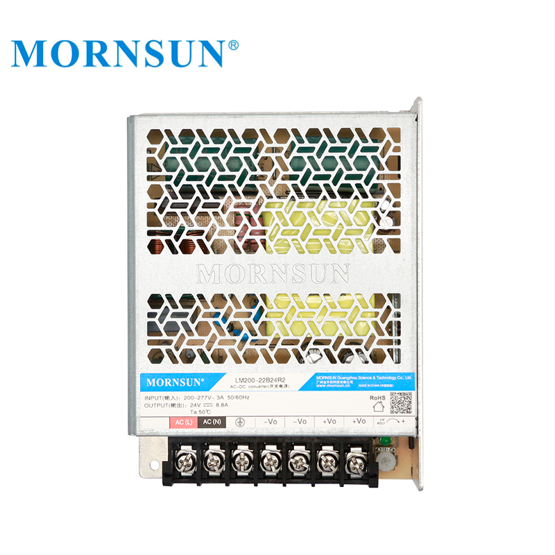 Mornsun Single Output LM200-22B12R2 200W 12V AC DC Switching Power Supply 12V 17A 16A  200W