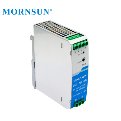 Mornsun Din Rail Power Supply LI75 75W 12V 24V 48V 76W AC-DC Industrial DIN Rail Switching Power Supply