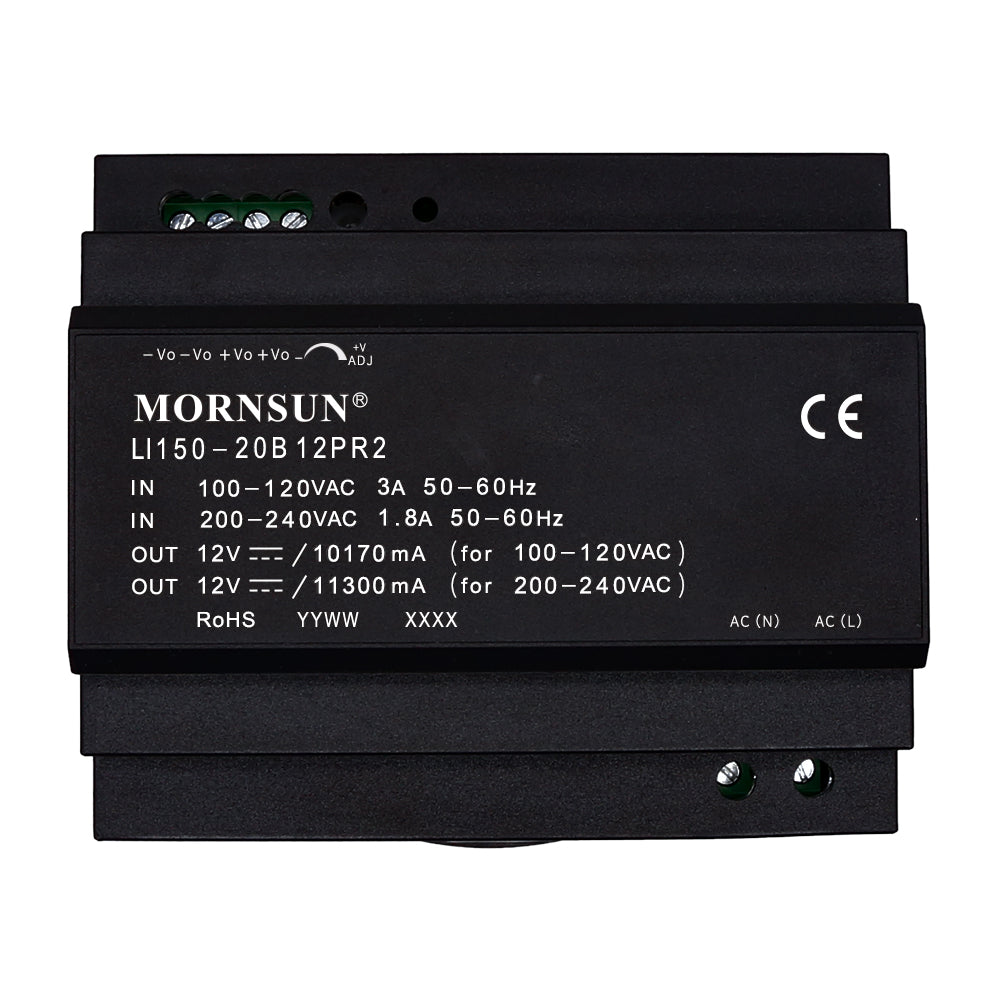 Mornsun PSU LI150-20B48PR2 High Quality Universal 150W 48V AC DC Din Rail Switching Power Supply with 3-year Warranty