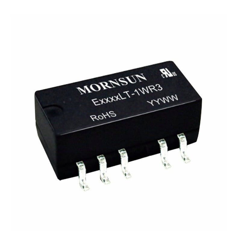 Mornsun E0515LT-1WR3 DUAL Output Fixed Input 1W 5V to 15V 1W DC DC Converter with CB CE Approved