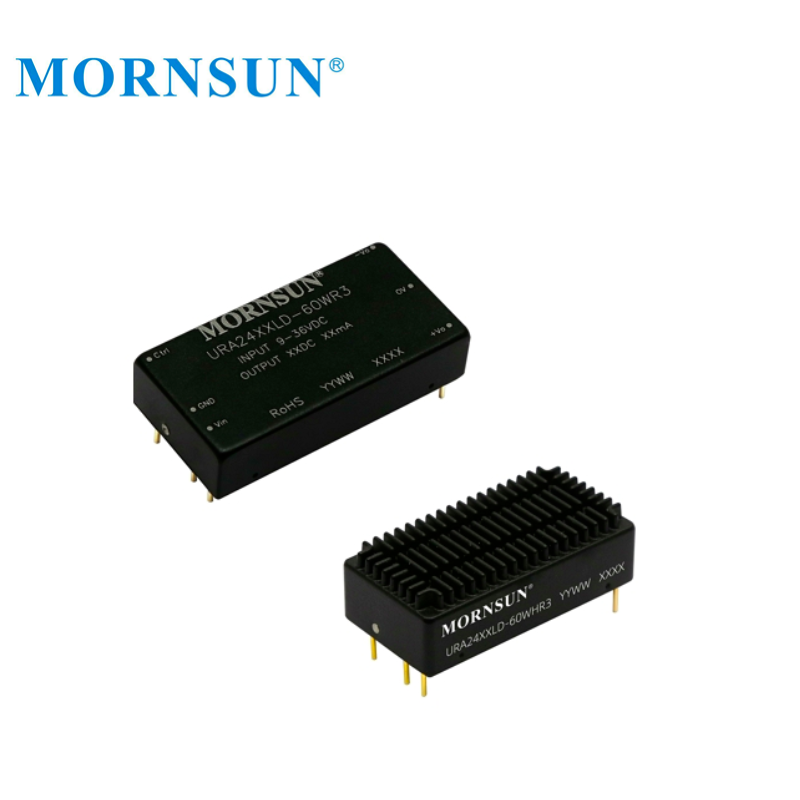 Mornsun URA2415LD-60WHR3 Ultra-wide Input DUAL Output 9-36V to 15V 60W Buck DC-DC Converter 24V to 15V 60W PCB Power Supply