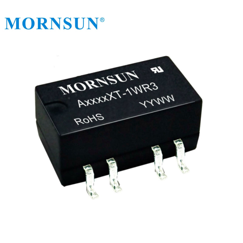 Mornsun A0315XT-1WR3 Fixed Input 1W Reliable Railway 3.3 to 15V 1W DC Dual Output Step Up Converter Power Supply