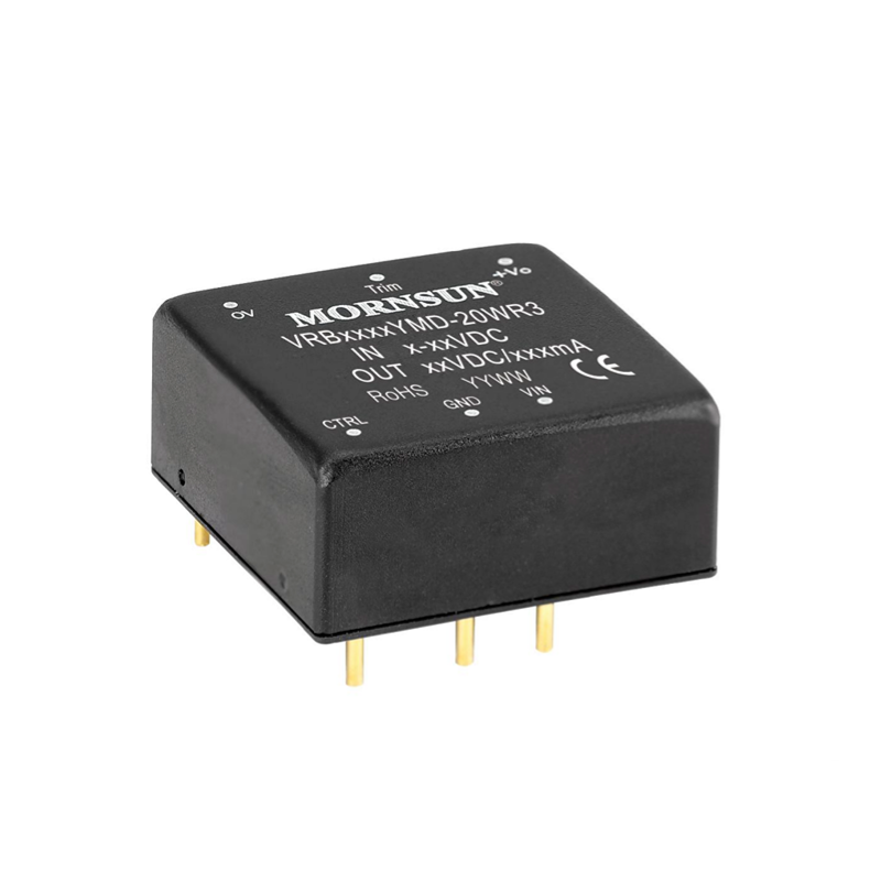 Mornsun VRB1224YMD-20WR3 Step Up DC DC Converter 9V-18V 12V To 24V 20W for Industrial Control Medical Electric Power
