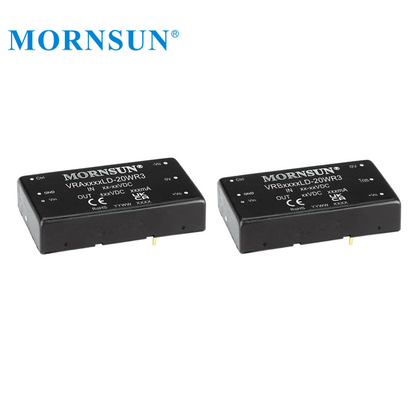 Ultra-wide Input DUAL Output 20W 36V-75V 60V To 15V 20W DC Converter VRA4815LD-20WR3 Mornsun DC DC Converter