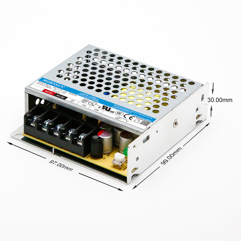 Mornsun AC DC Power LM75-23B55 SMPS 75W 55V Single Output Enclosed Power Supply