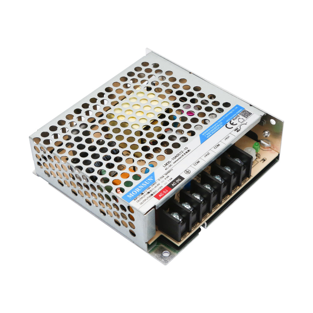 Hot Sale 35W 5V 12V AC DC Power LM35-10A0512-10 Mornsun SMPS DUAL Output 35W 5V 12V Power Supply AC-DC for LED Strip CCTV