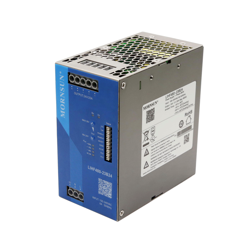 Mornsun LIHF240-23B48 High-end AC to DC 75W 120W 240W Industrial Din Rail Power Supply 12V 24V Switching Power Supply with PFC