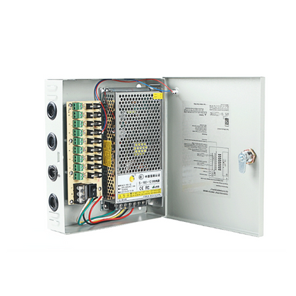 FEISMAN S-180W-12-9CH OEM ODM CCTV Power Supply Box 180W 12V 15A 9CH AC DC Switching Power Supply For CCTV Camera Power Supply
