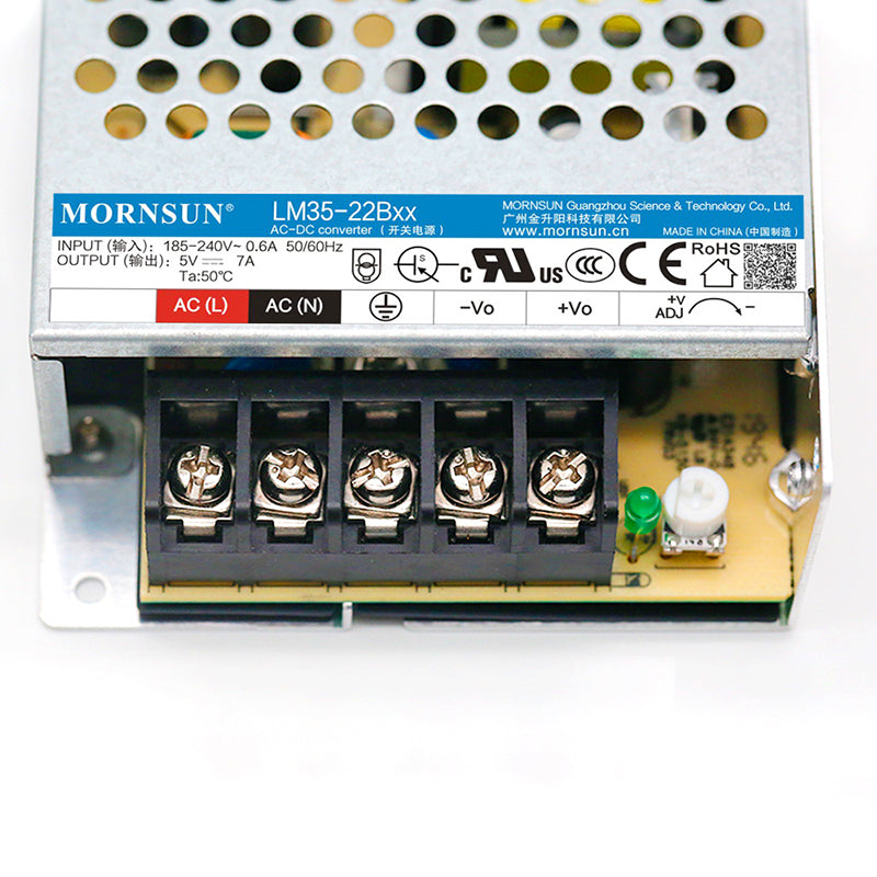 Mornsun Industrial Power Supply 24V 35W LM35-22B24 35W 24V adjustment AC DC Power Supply For Automation apparatus