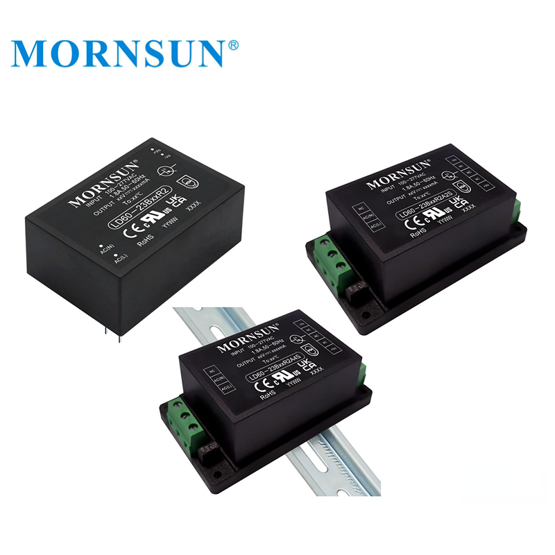 Mornsun LD60-23B05R2 Highly Efficient AC to DC PCB Mounted Converter 50W 5V for Industrial Control Electric Power Supply