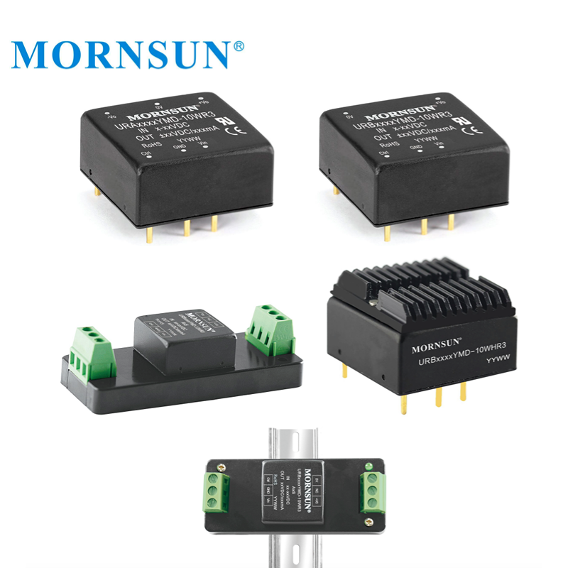 Mornsun URA2412YMD-10WR3 Dual Output Ultra-wide Input 9V-36V 12V 15V 24V DC to 12V DC Power Supply Converter 10W