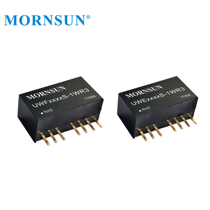 DUAL Output 1W 4.5V-36V 24V To 12V DC Converter UWE1212S-1WR3 Mornsun DC DC Converter