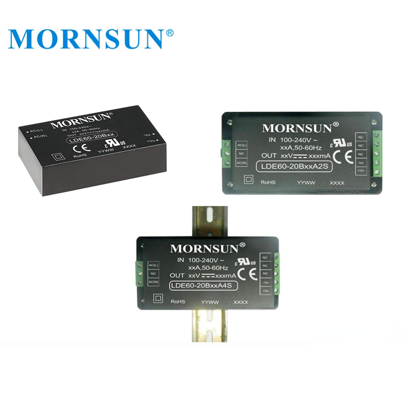 Mornsun LDE60-20B48 Open Frame AC DC Constant Voltage 48V 1250mA 60W PCB Board 12V Switching Power Supply