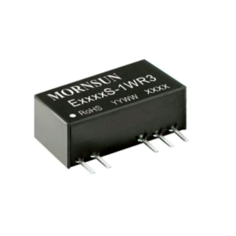 Fixed Input DUAL Output 1W DC-DC Converter 5V 1W E1505S-1WR3 Mornsun 15 to 5V 1W DC Converter