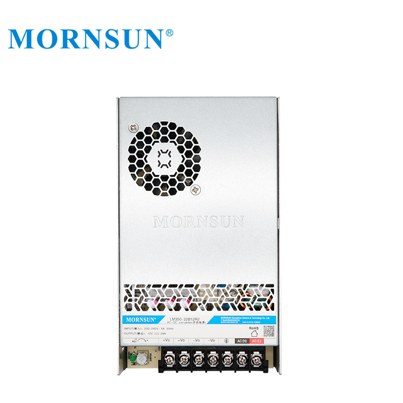 Mornsun Power 350W 24V SMPS LM350-22B24R2 Single Output AC-DC Enclosed Power Supply 24V 350W