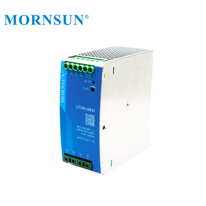 Mornsun SMPS LIT240-26B24 3 Phase AC DC Converter 24V 240W Din Rail Switching Power Supply with PFC