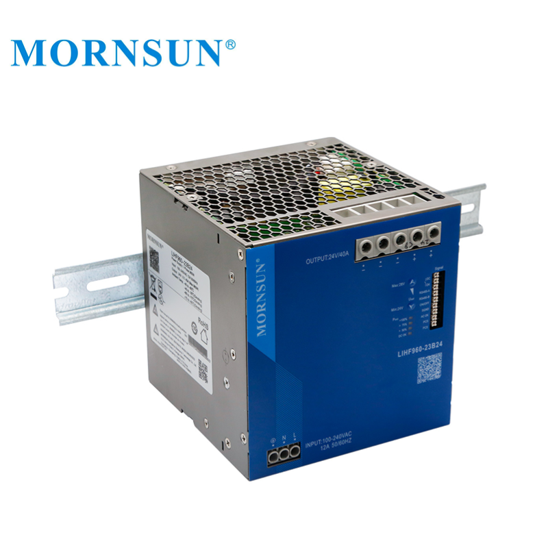 Mornsun Din Rail Power Supply LIHF960-23B48 High-end Meta 960W 48V 20A Industrial DIN RAIL SMPS 48V 960W Power Supply