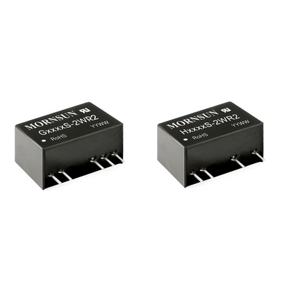 Mornsun G2415S-2WR2 Fixed Input DUAL Output 2W 24V to 15V 2W DC DC Converter with CB CE Approved