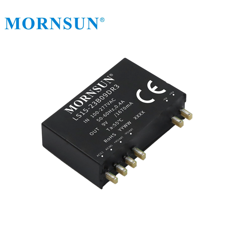 Mornsun LS15-23B05DR3 Highly Efficient Compact Size Isolated 5V 3A 15W AC/DC Module Open Frame PCB Mode Power Supply
