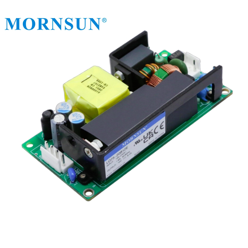 Mornsun LO75-20B12E High Quality Universal 76W 12V DC Open Frame Switching Power Supply with 3-year Warranty