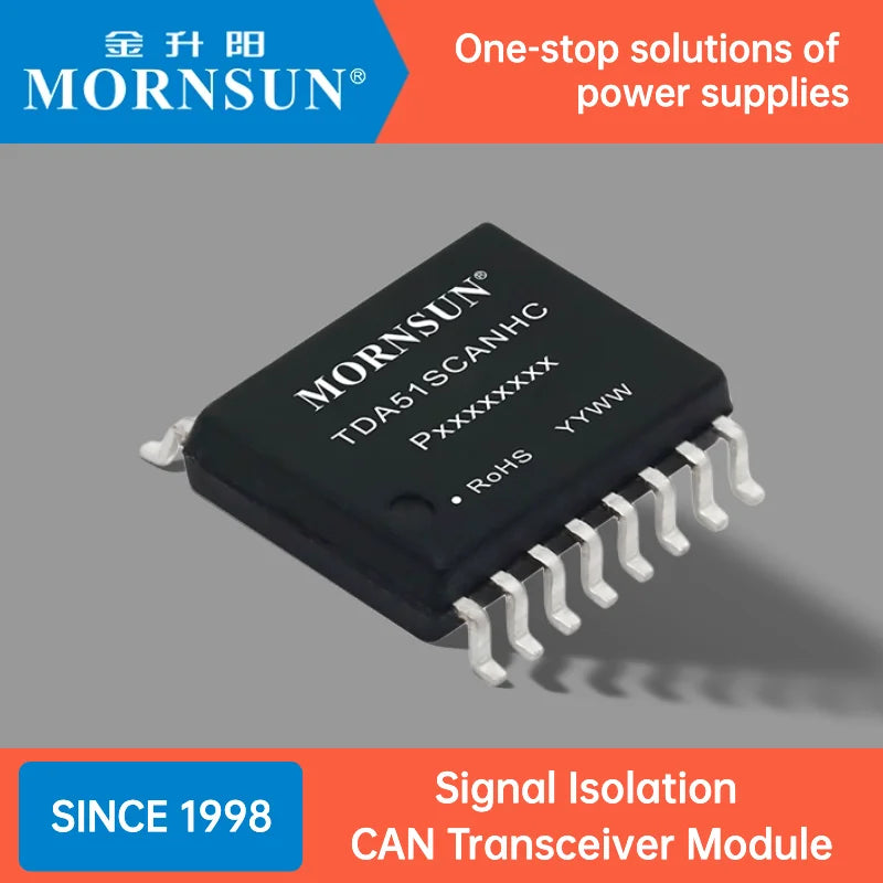 Mornsun Power Signal Isolation Transceiving TD501MCANFD Board Mount CAN Transceiver Module