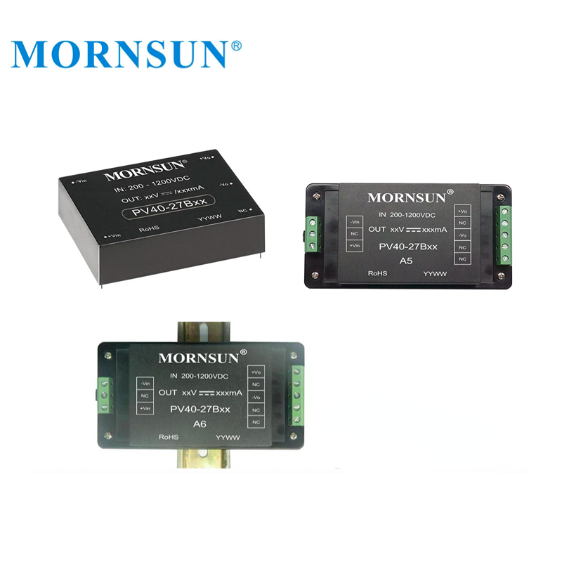 Mornsun PV40-27B12 Photovoltaic Power 380V to 12V 40W Power Supply 200V-1200V to 12V 40W DC DC Converter for Renewable Energy