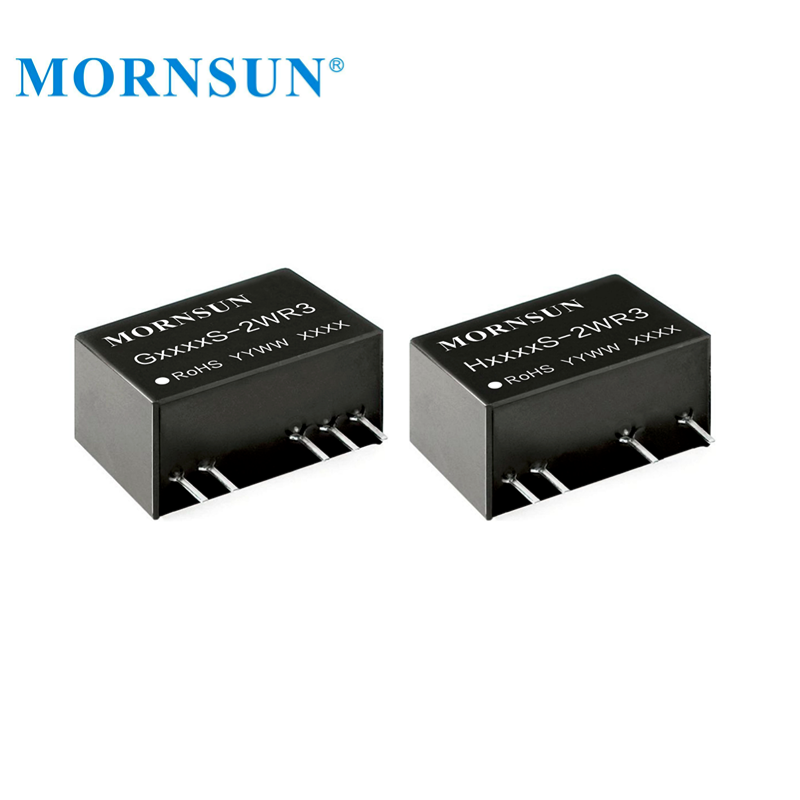 Mornsun G1215S-2WR3 Fixed Input DUAL Output 12V to 15V 2W Step Up Buck Boost Converters 12V to 15V 2W DC DC Boost Converter