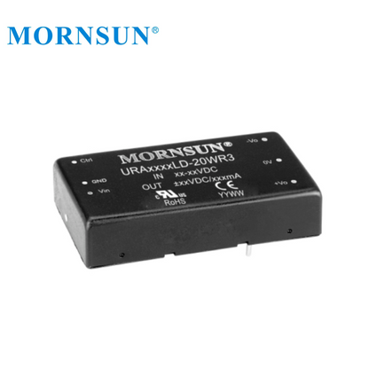 Mornsun URA2412LD-20WR3 DUAL Output Ultra-wide Input 15W Railway DC DC Converter 9-36V to 12V Switching Power Supply