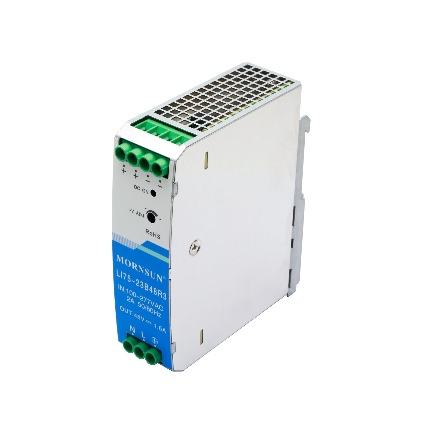 Mornsun Din Rail Power Supply LI75 75W 12V 24V 48V 76W AC-DC Industrial DIN Rail Switching Power Supply