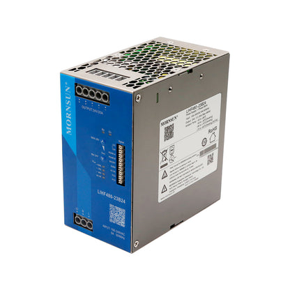 China Mornsun AC DC Power Supply LIHF480-23B24 Metal Explosion-proof 480W 24V 20A Din Rail Power Supply with 3 years warranty