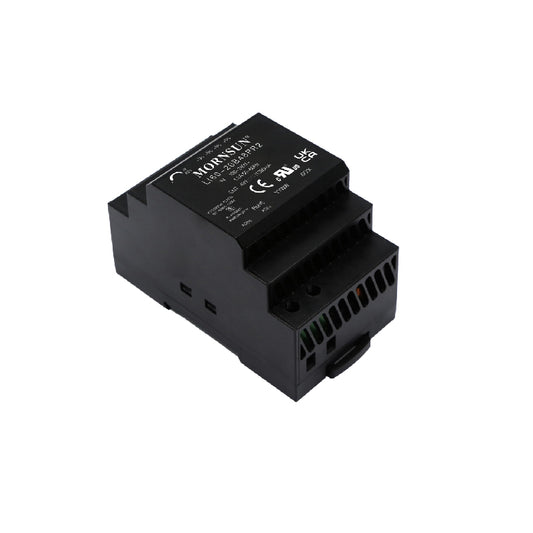 Mornsun LI60-20B24PR2 AC/DC DIN Rail- DIN Rail Power Supply 2.5A 24V 60W Ultra Slim Step Shape DIN Rail - FEISMAN POWER