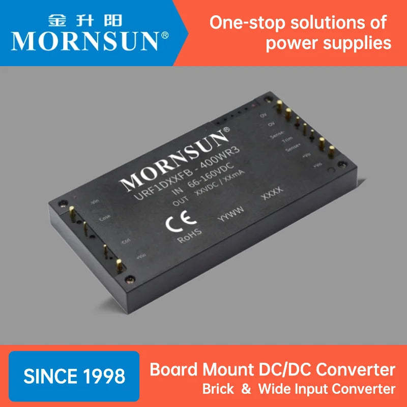 Mornsun PCB Open Frame Power Supply VCB4812SBO-75WR3 12V 75W 48V 36-75VDC Board Mount DC-DC Converters - FEISMAN POWER