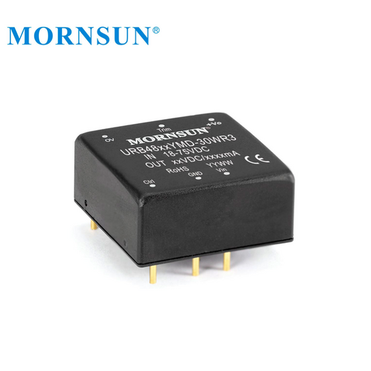 Mornsun URB4812YMD-30 Ultra-wide 18-75V 48V 36V to 12V 30W Step Down Buck Boost Converters 54V to 12V 30W DC DC Boost Converter