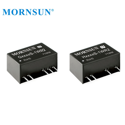 Mornsun H1215S-1WR2 Fixed Input 1W 5V Input 12VDC To 15V 1W DC to DC Converter